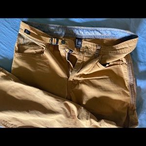 Prana Mustard Yellow Men's Pants